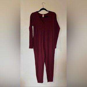 Like New Smash + Tess The Friday Romper in Bold Burgundy